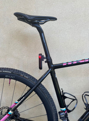 3D Printed Seat Post Mount for 27.2mm round seatpost for Garmin Varia - Sticky Bottle