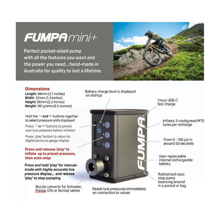 FUMPA mini + Bike Pump
