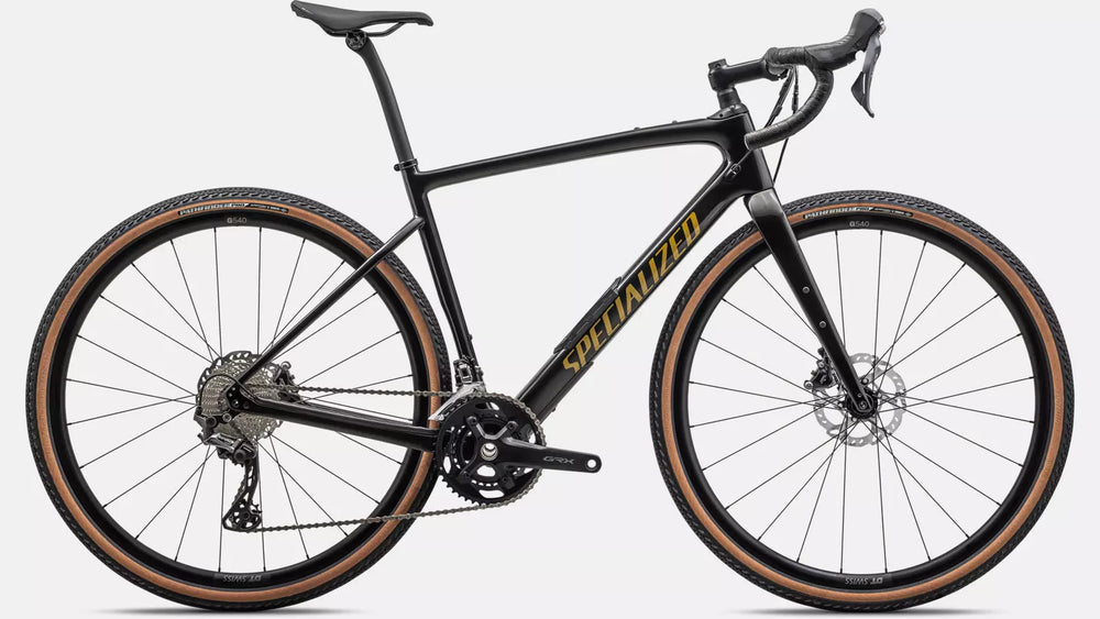 SPECIALIZED Diverge Comp Carbon Gloss Obsidien Harvest Gold Metallic
