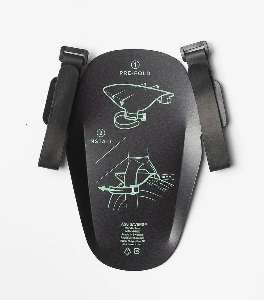 ASS SAVER Fender Mudder Mini Black - Sticky Bottle