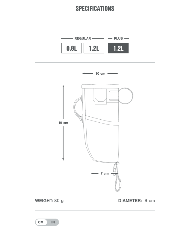 Apidura - Backcountry Food Pouch - Sticky Bottle