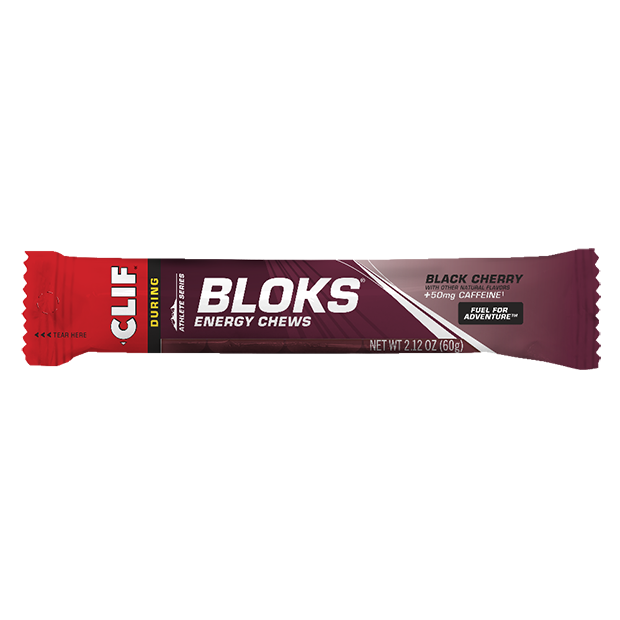 CLIF Shot Blok 60g Black Cherry (50g Caffeine) single - Sticky Bottle