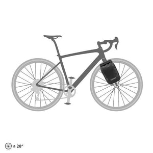 ORTLIEB  Fork Pack Plus Black 5.8L - Sticky Bottle