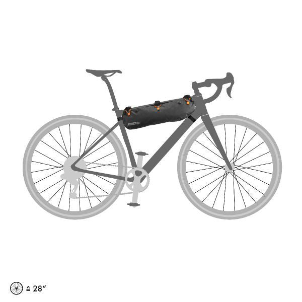 ORTLIEB Frame Pack Top Tube Roll Closure (RC) 4L - Sticky Bottle