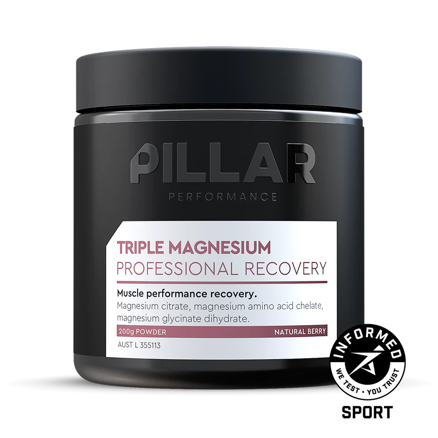 PILLAR PERFORMANCE Triple Magnesium Powder 200gr Jar - Sticky Bottle