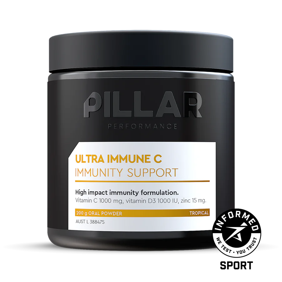 PILLAR PERFORMANCE Ultra Immune C Powder 200gr Jar - Sticky Bottle