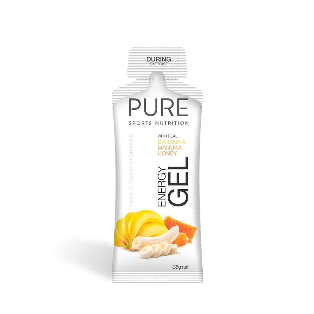 PURE Energy Gel 35g Banana Manuka Honey single - Sticky Bottle