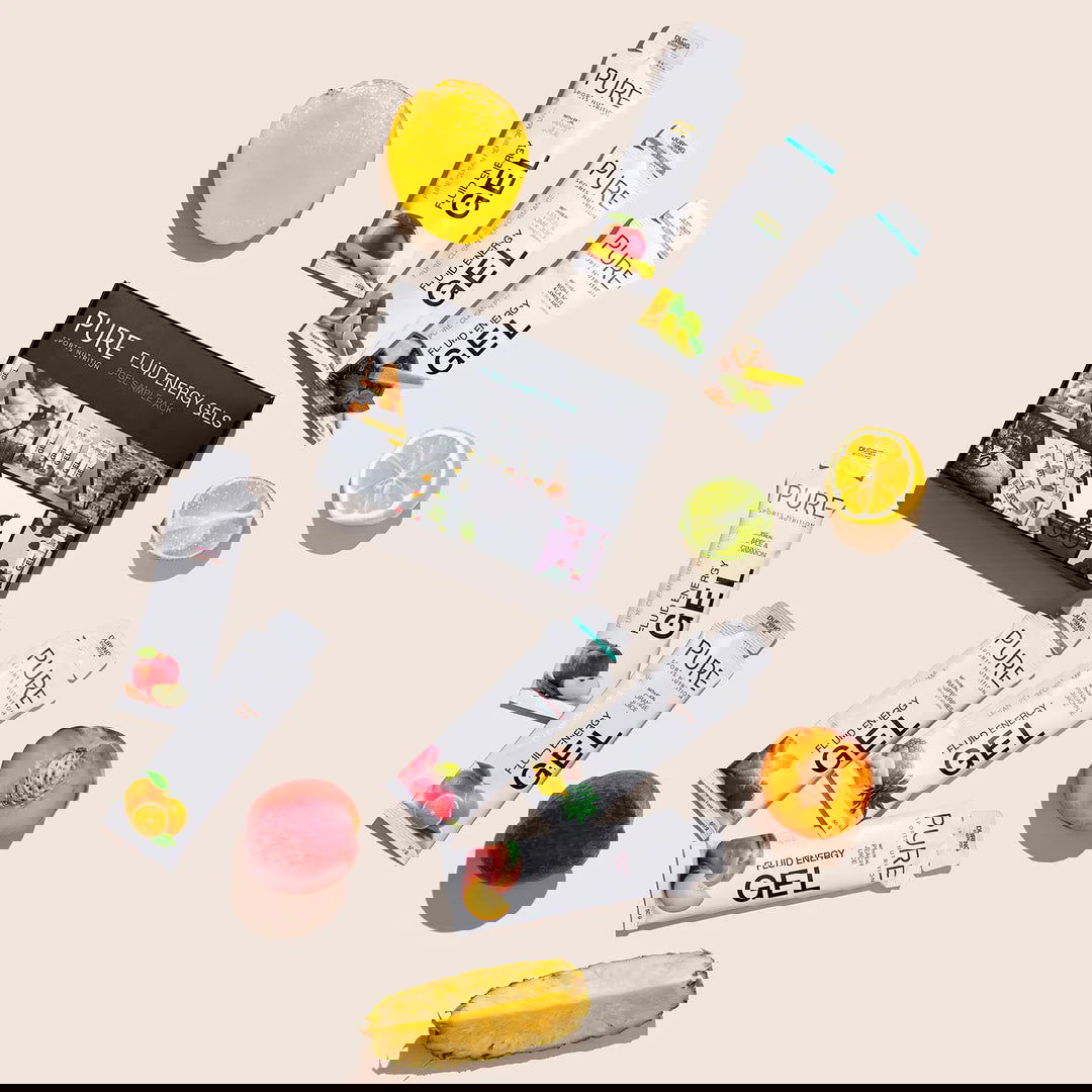PURE Fluid Energy 8 Gel Sample Pack - Sticky Bottle