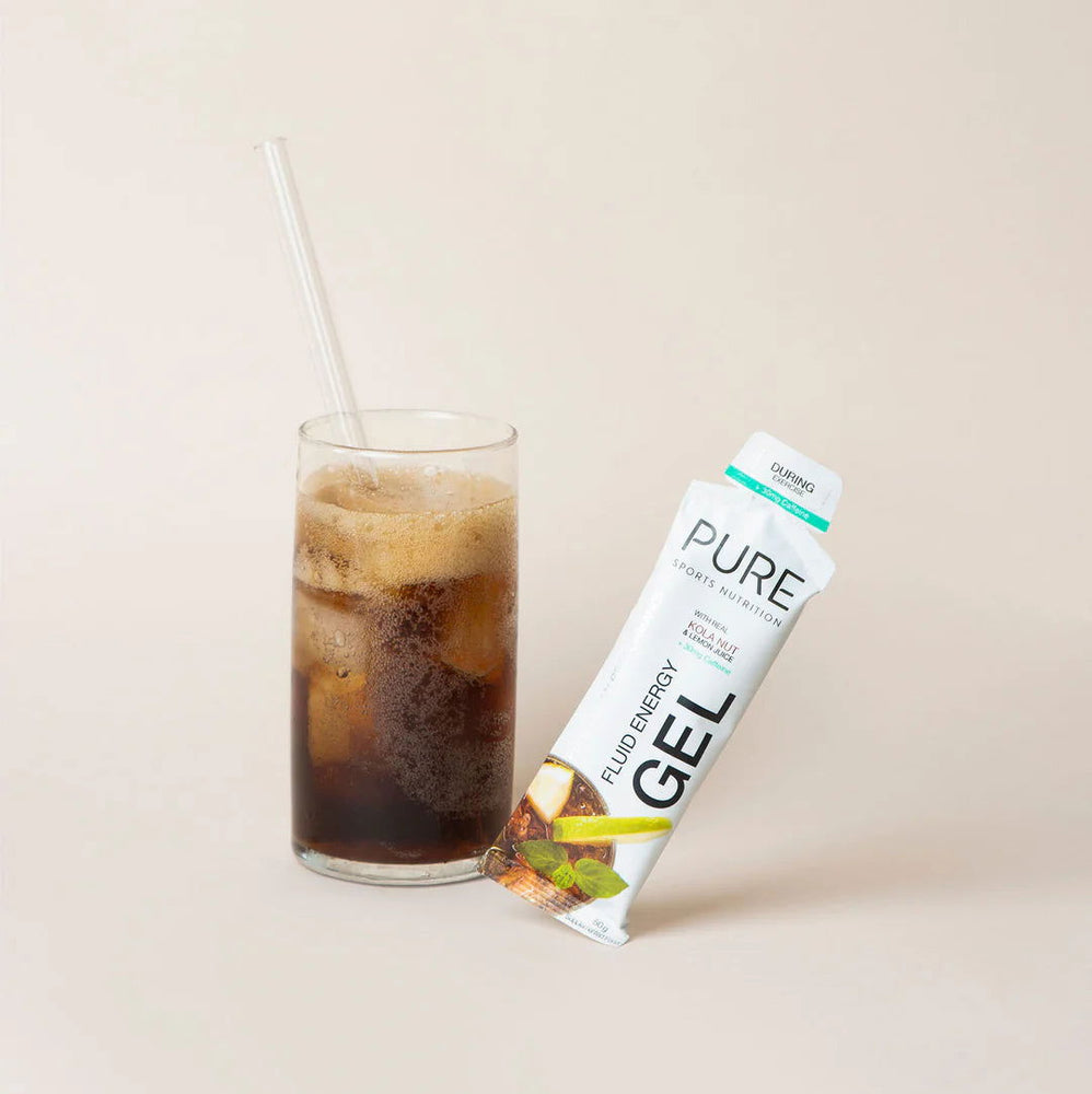 PURE Fluid Energy Gel 50g Cola & Caffeine single - Sticky Bottle