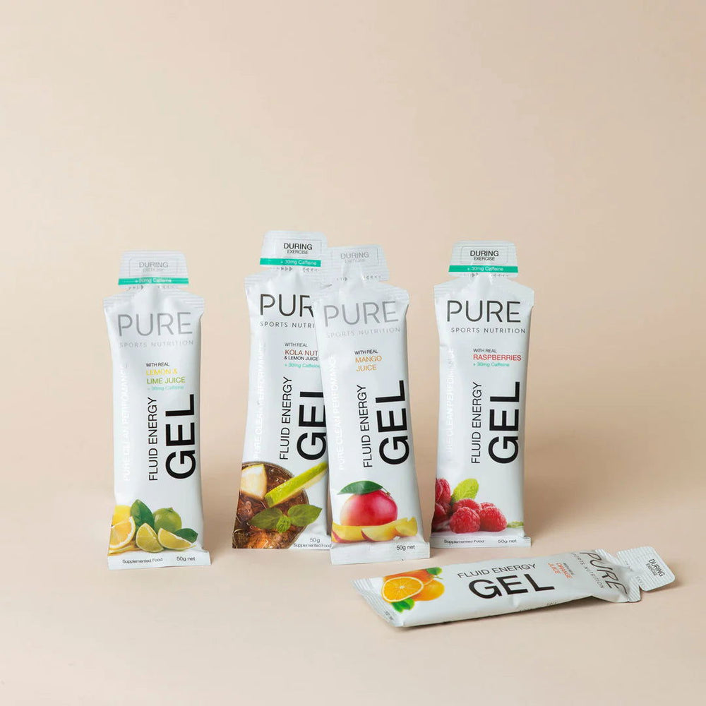 PURE Fluid Energy Gel 50g Cola & Caffeine single - Sticky Bottle