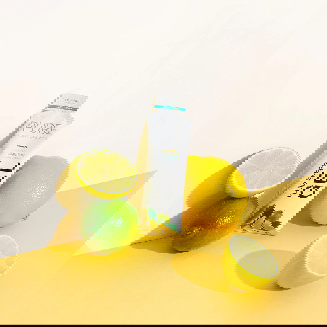 PURE Fluid Energy Gel 50g Lemon & Lime Caffeine single - Sticky Bottle