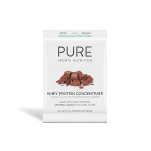 PURE Whey Protein 30g Chocolate single - Sticky Bottle