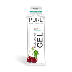 PURE Fluid Energy Gel 50g Cherry Caffeine single