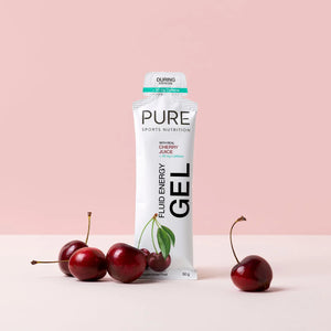 PURE Fluid Energy Gel 50g Cherry Caffeine single