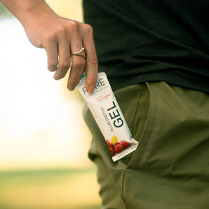 PURE Fluid Energy Gel 50g Raspberry (caffeine) single