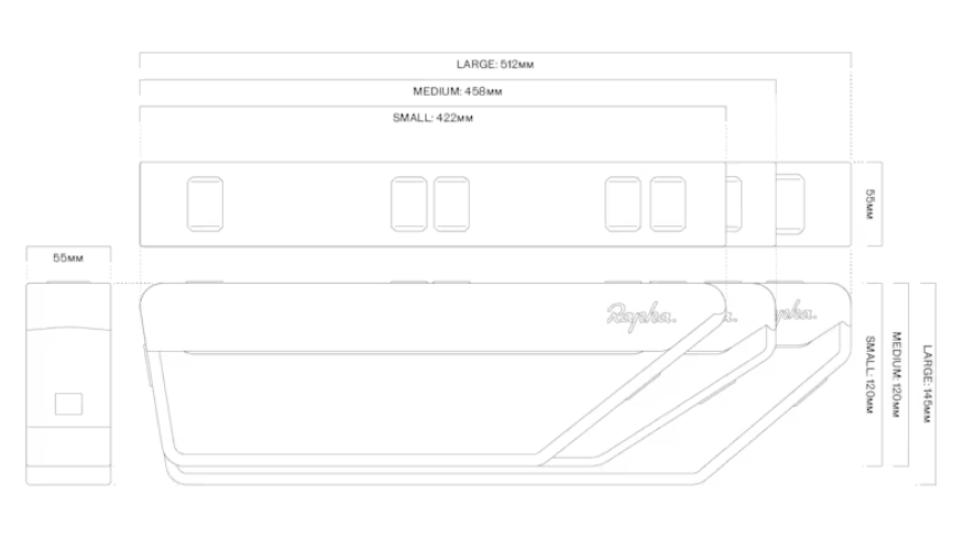 RAPHA Explore Frame Pack Medium 3L - Sticky Bottle