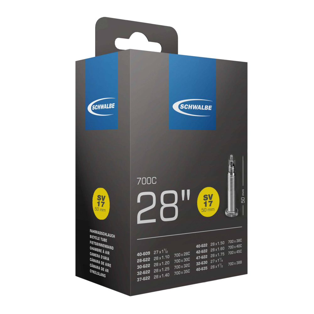 SCHWALBE SV17 Tube 700c x 28-45 50mm PV - Sticky Bottle
