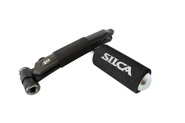 SILCA EOLO 2-in-1 Tire levers with CO2 regulator - Sticky Bottle