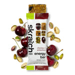 SKRATCH Energy Bar Sport Fuel 50gr Bar Cherries & Pistachios single - Sticky Bottle