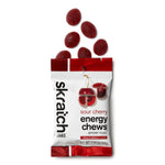 SKRATCH Energy Chew Sport Fuel 50gr Sachet Sour Cherry (caffeinated) single - Sticky Bottle