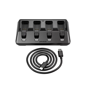 SRAM AXS Battery Charger 4-Ports incl USBC cord and base - Sticky Bottle