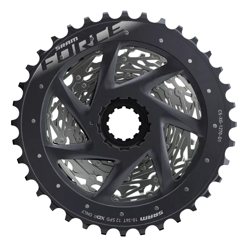 SRAM Cassette 12spd Force XG 1270 D1 10-36T Silver - Sticky Bottle