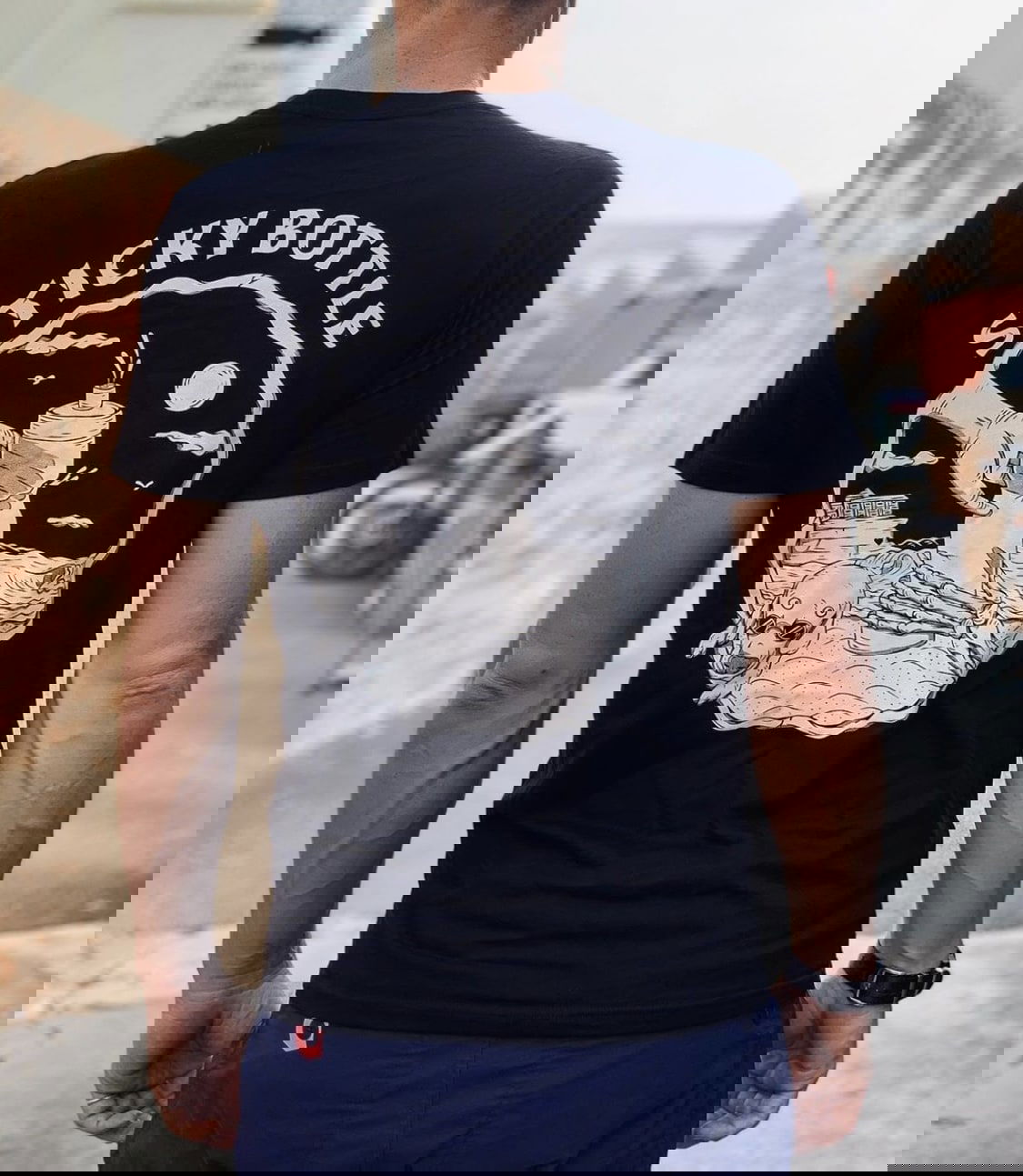Sticky Bottle x Kentaro T-shirt - Black - Sticky Bottle