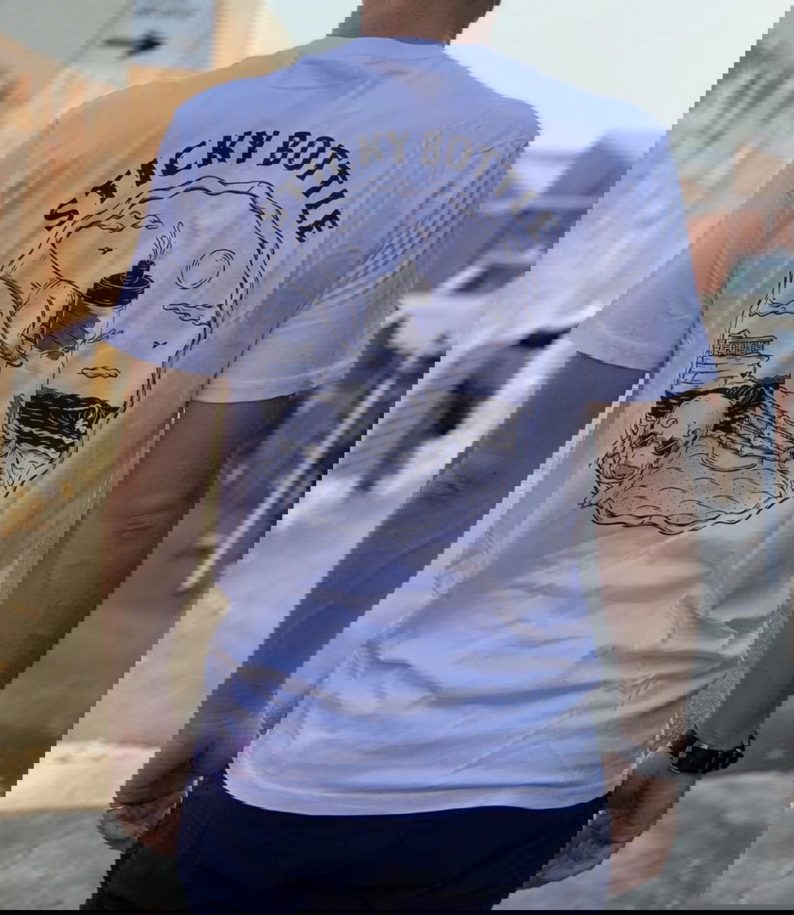 Sticky Bottle x Kentaro T-shirt - White - Sticky Bottle