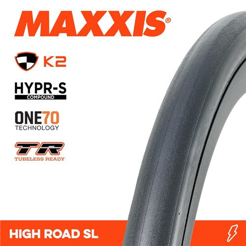 MAXXIS High Road SL 700x25c Hypr-S K2 One 70 TR Carbon Fold 170TPI