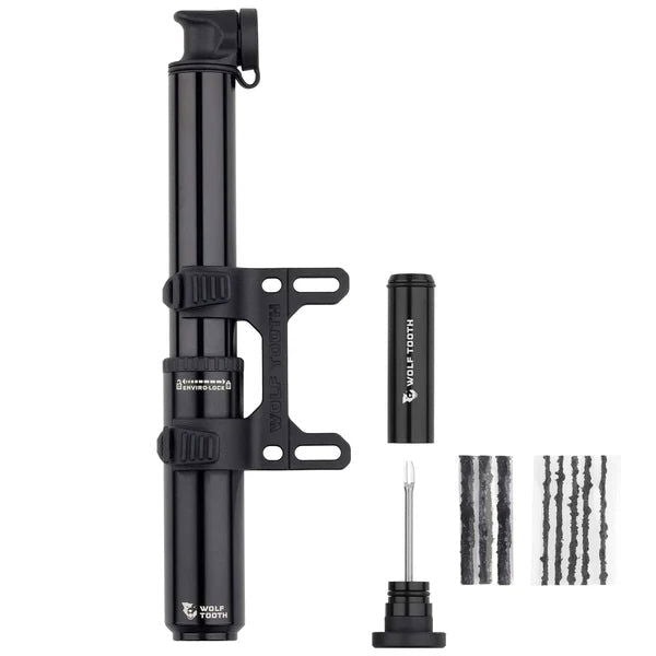 WOLF TOOTH EnCase Pump85 with Tubeless Tire Plug Tool - Sticky Bottle