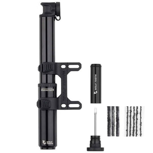 WOLF TOOTH EnCase Pump85 with Tubeless Tire Plug Tool - Sticky Bottle