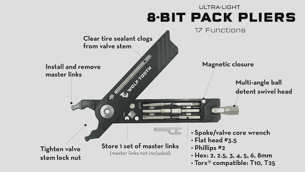 WOLF TOOTH 8-Bit Plier Black Bolt System