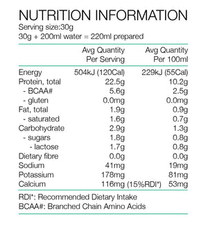 PURE Whey Protein 30g Vanilla single serve