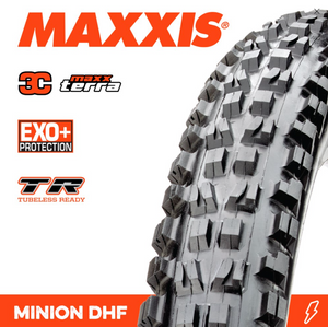 MAXXIS Minion DHF 27.5 X 2.50 WT 3C TERRA EXO+ TR FOLD 120TPI