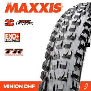 MAXXIS Minion DHF 29 X 2.6 3C TERRA EXO+ TR FOLD 120 TPI