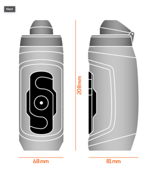 
            
                Load image into Gallery viewer, FIDLOCK Drink Bottle Twist Single Bottle Transparent Black 590ml (Bottle Only)
            
        